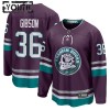 Maillot de Hockey Anaheim Ducks 30th Anniversary Replica John Gibson 2023-24 Violet Troisième - Enfant